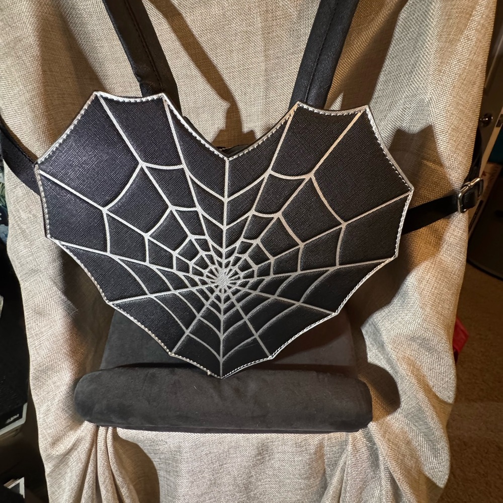 Mad Engine Spider Web Backpack purse - image 1